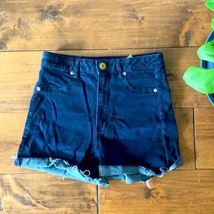 Dark high rise short